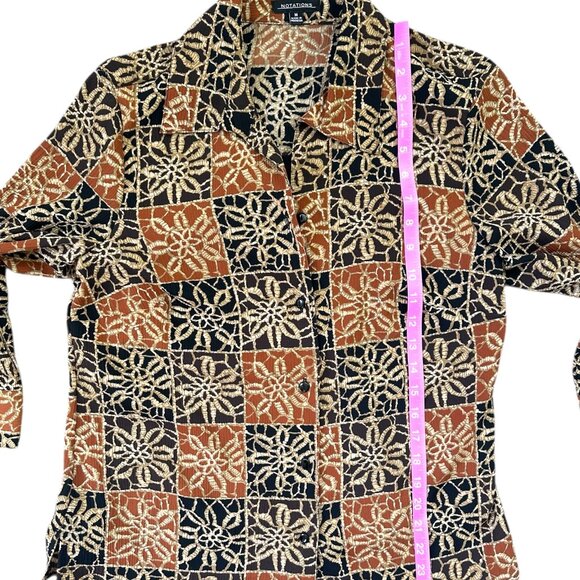 Notions Floral Mock Twinset Button Up - Picture 7 of 8